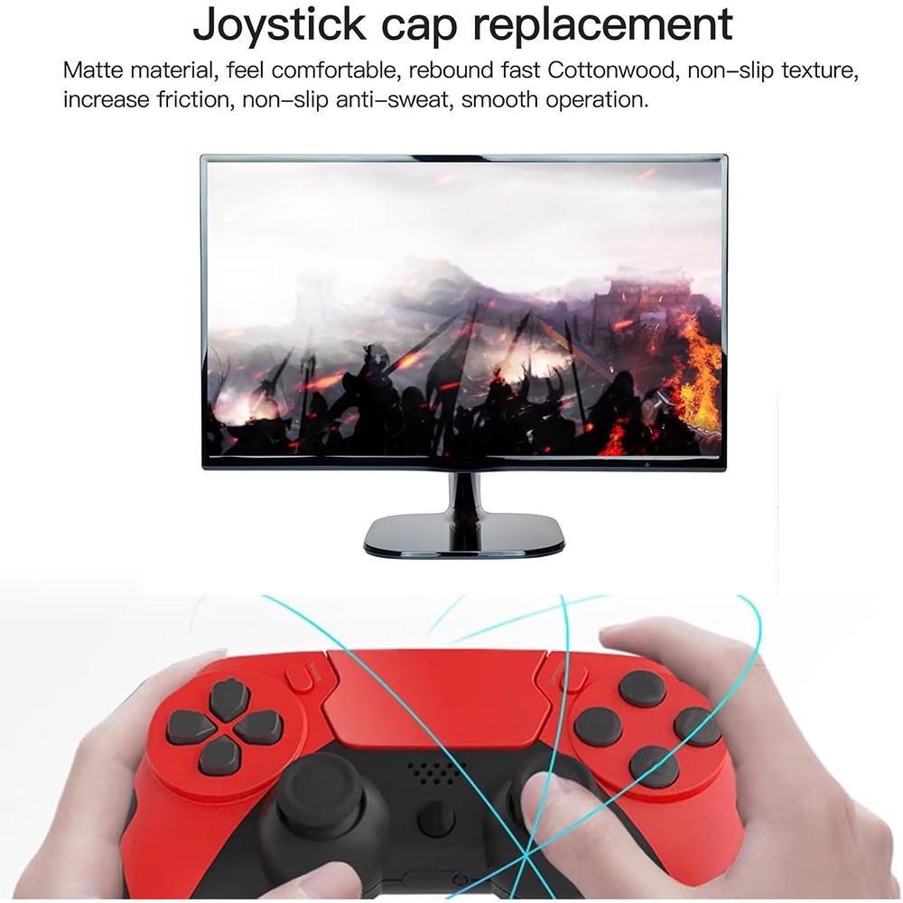 20PCS For PS4 Controller Joystick Caps Analog Thumbstick Grip Cover Replacement