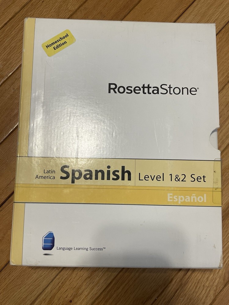 NEW Rosetta Stone Spanish Level 1 & 2 Set Homeschool Edition Language Learning