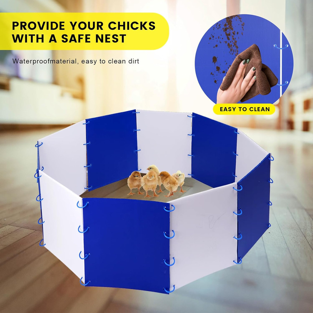 Chick Starter Kit Chicken Brooder Box for 15 Ducks Chicks Portable Coop & Chicke