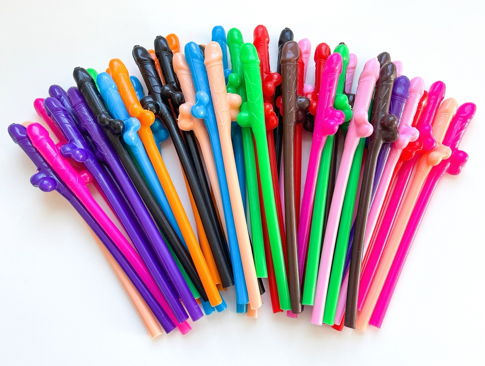 Novelty Penis Straws Bachelorette Party Supplies Decorations Dick Drinking Favor