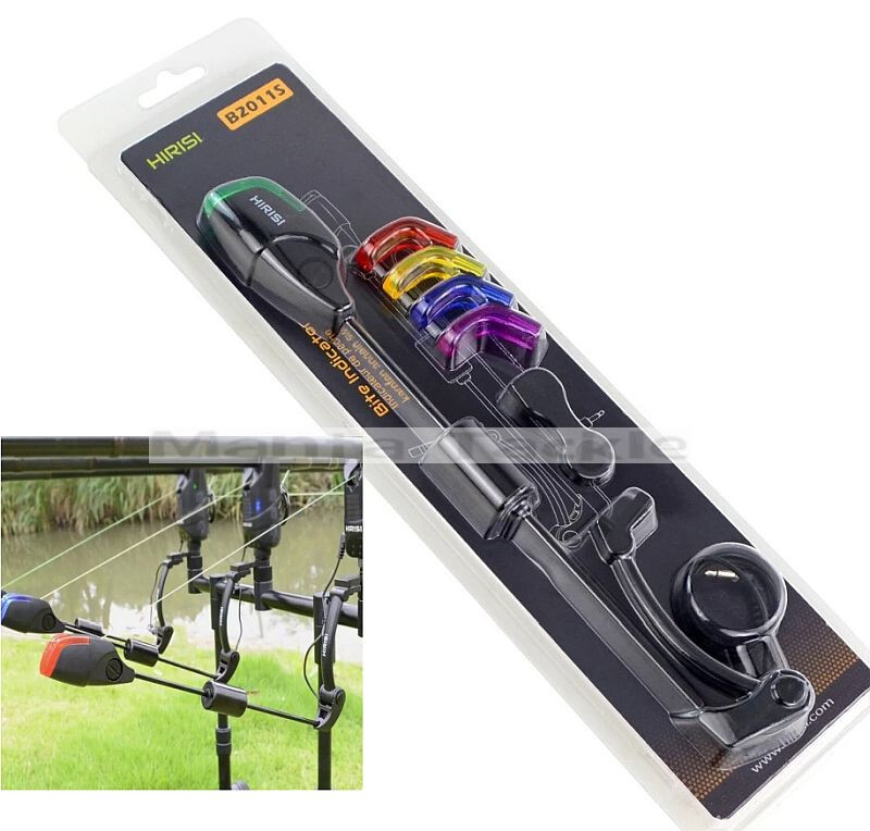 NEW illuminated Carp Swinger Bobbin Drop Off LED Indicator Plug Bite Alarm