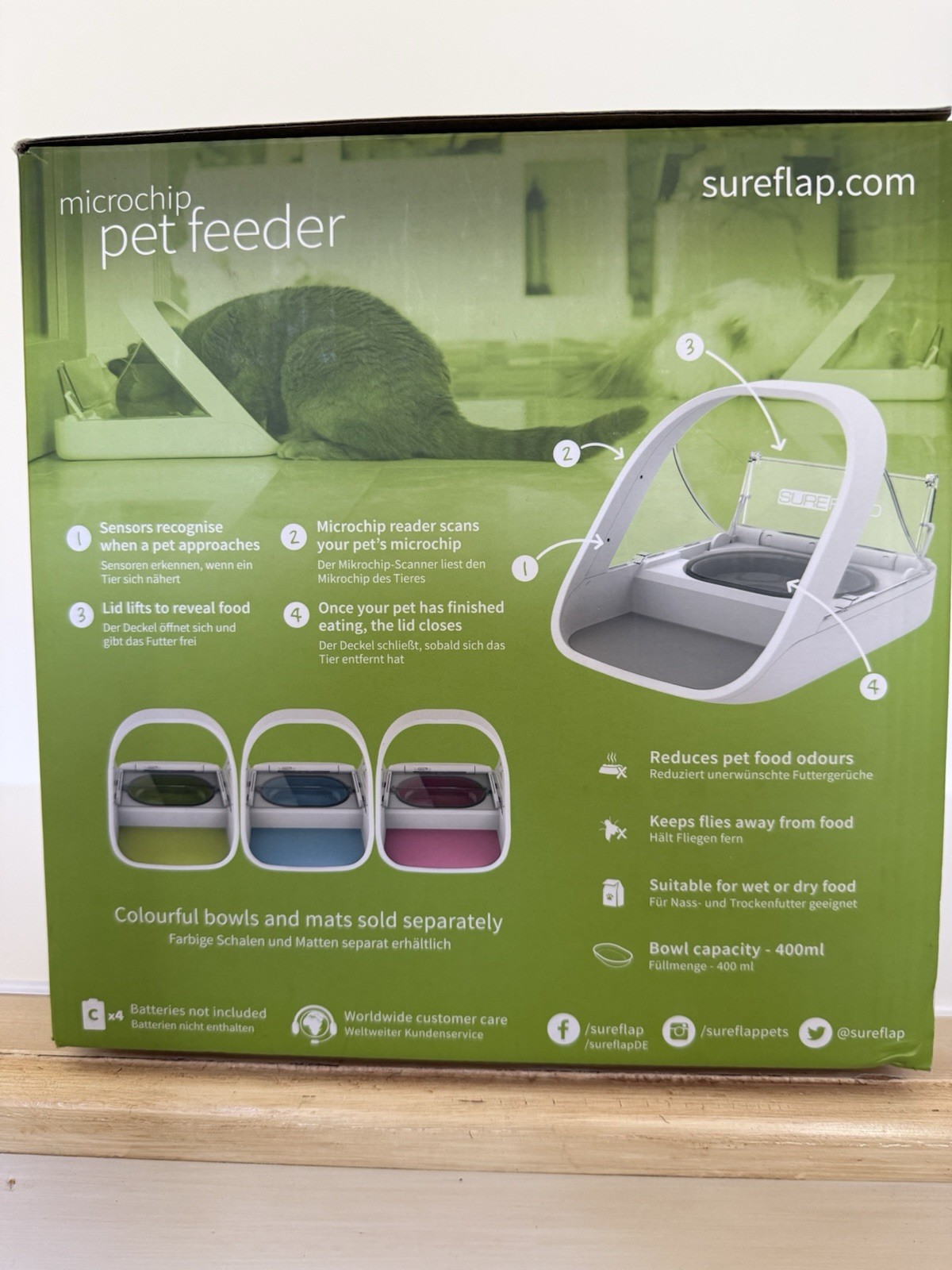 SureFlap MPF001 SureFeed Microchip Pet Feeder - White