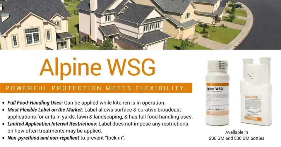 Alpine WSG Water Soluble Granule Insecticide Jar Flea Bed Bug Roach Control