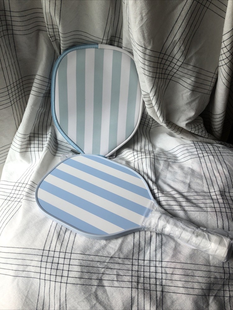 Target Bullseye Pickleball Blue Stripe & Paddle Case NWT
