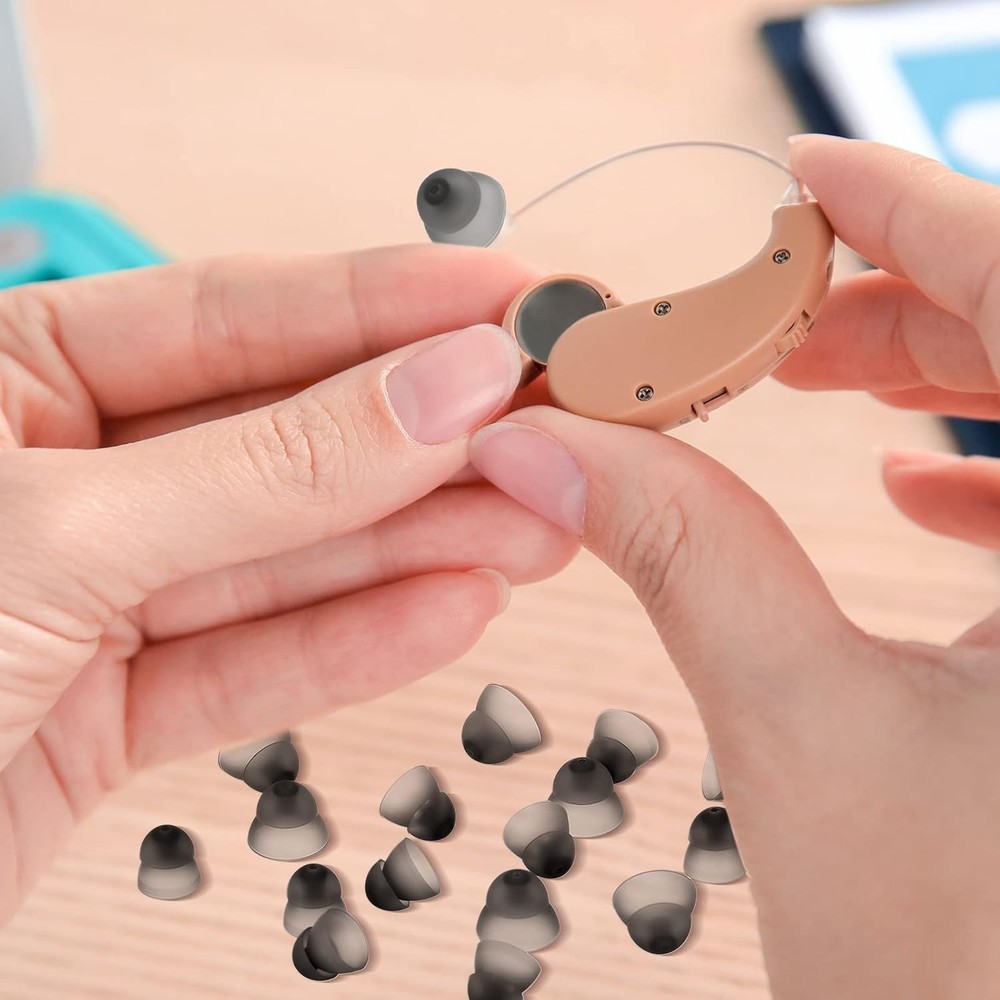 30-Pack Silicone Hearing Aid Domes – Comfortable, Durable, and Versatile for ...