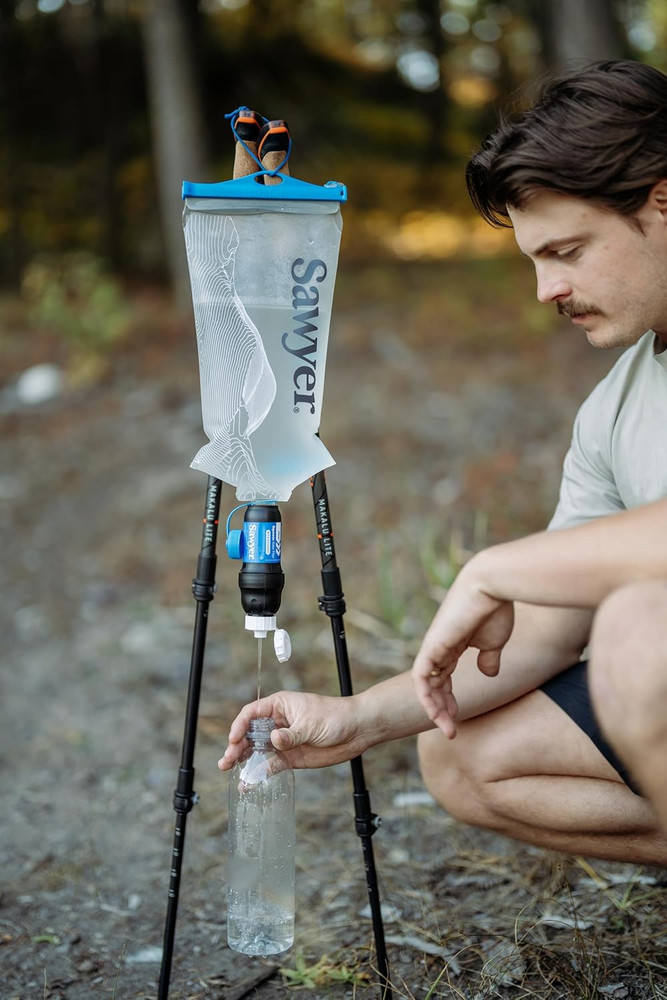 Squeeze Water Filtration System, Cnoc Premium 2 Liter Bladder, Clear