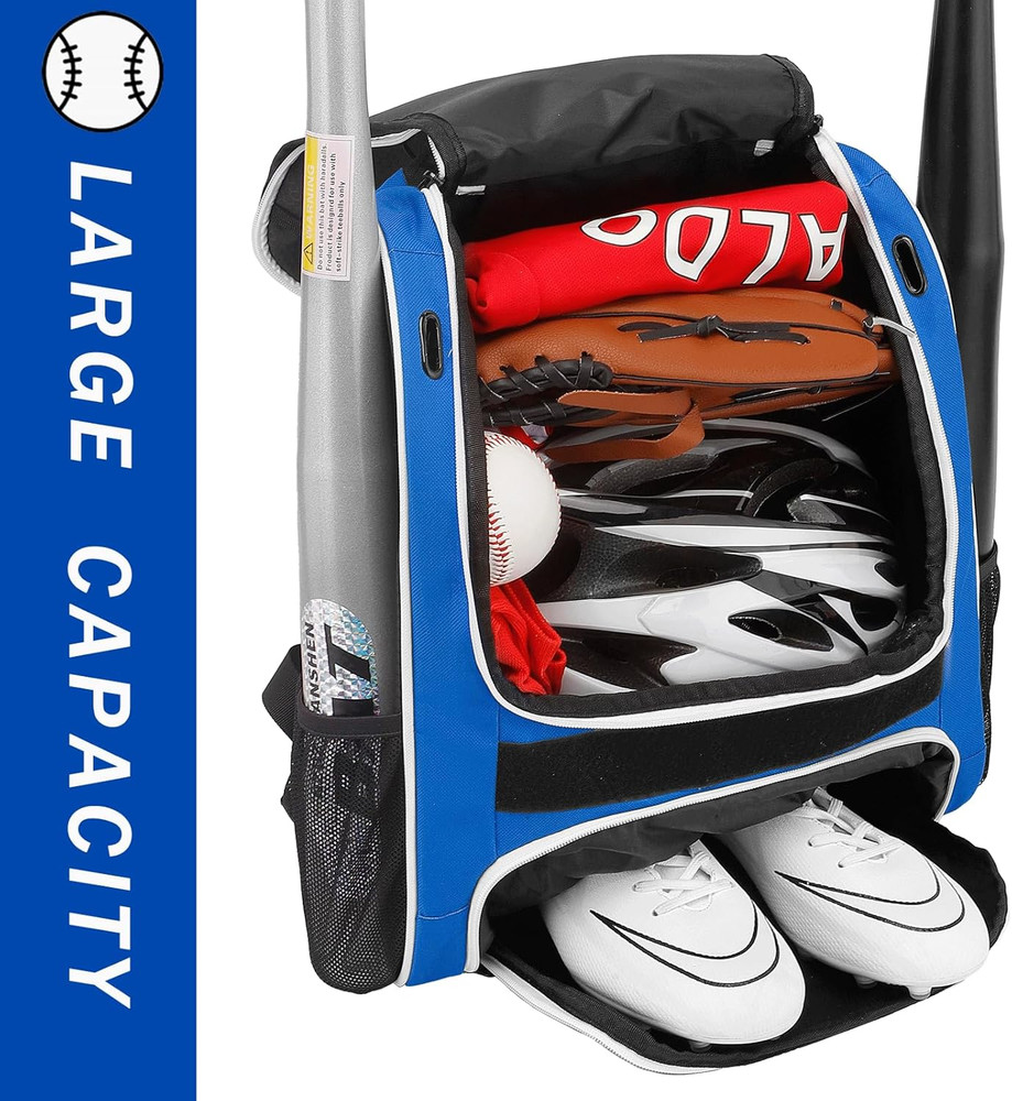 Baseball Bag-Baseball Backpack Holder for Baseball, Large Main Compartment,Softb