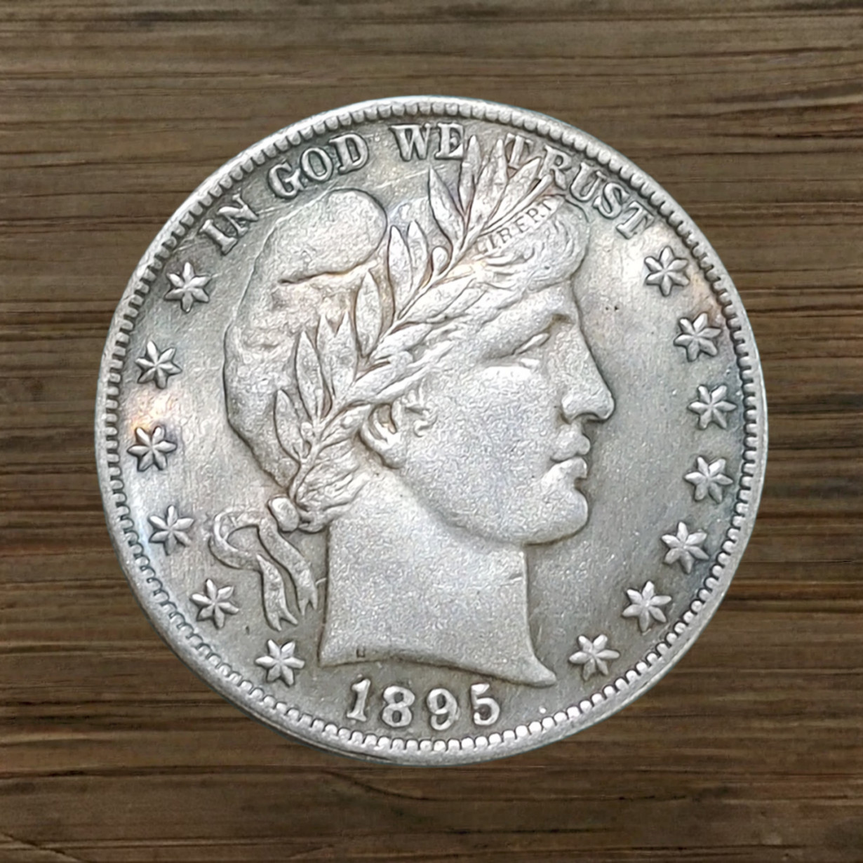 1895 S Barber Half Dollar Sliver US Coin
