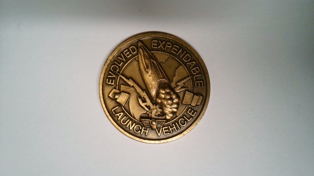 CHALLENGE COIN OLDER RARE ORIGINAL EVOLVED EXPENDABLE LAUNCH VEHICLE PROGRAM