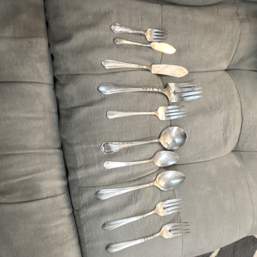 Jas. W. Tufts Silverplate Tea and Coffee Set Tray Creamer Sugar Flatware