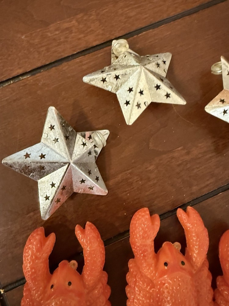 Vintage Lobster String Lights 14 Light String Blow Mold Replacement *