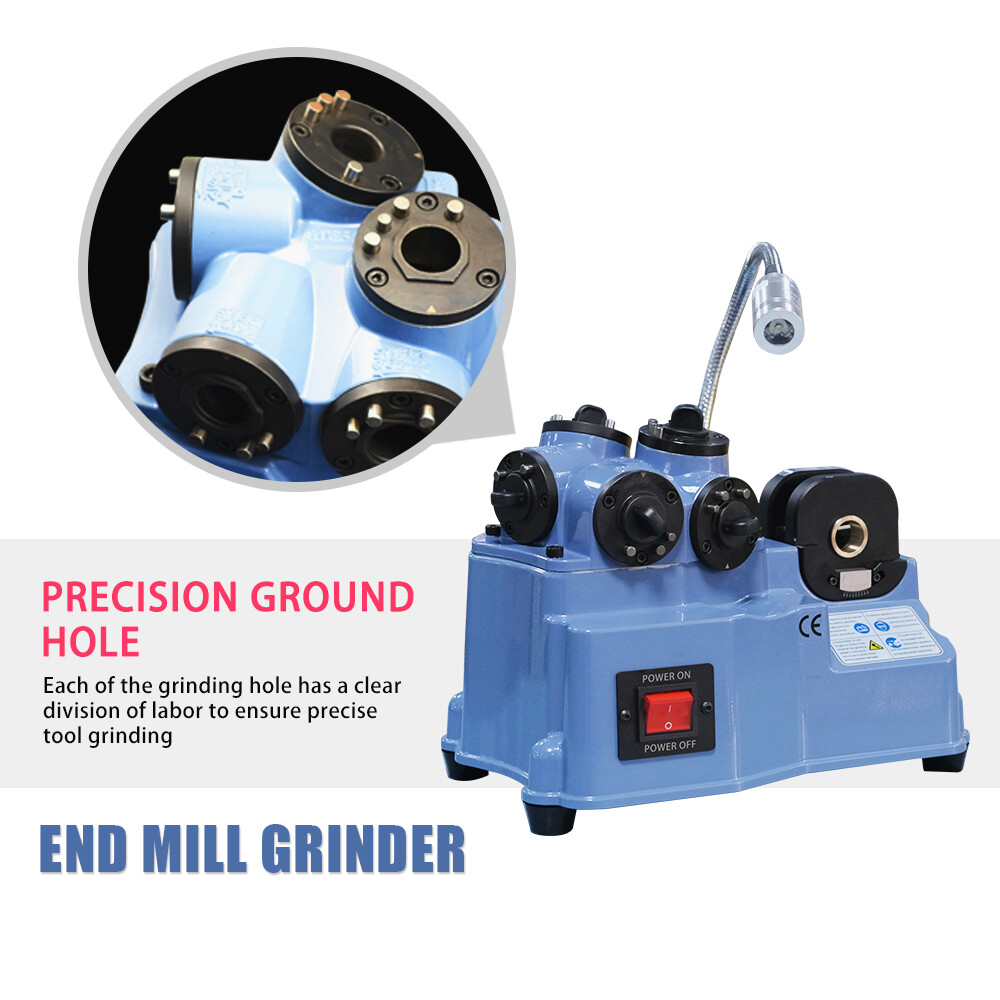 Endmill Sharpening Fixture Universal Endmill Grinder Machine Grinding Range 2-12
