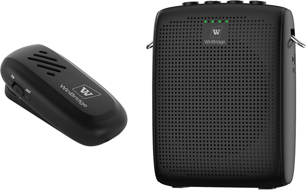 WinBridge Wireles Voice Amplifier with Bluetooth Lavalier Lapel Microphone WB005