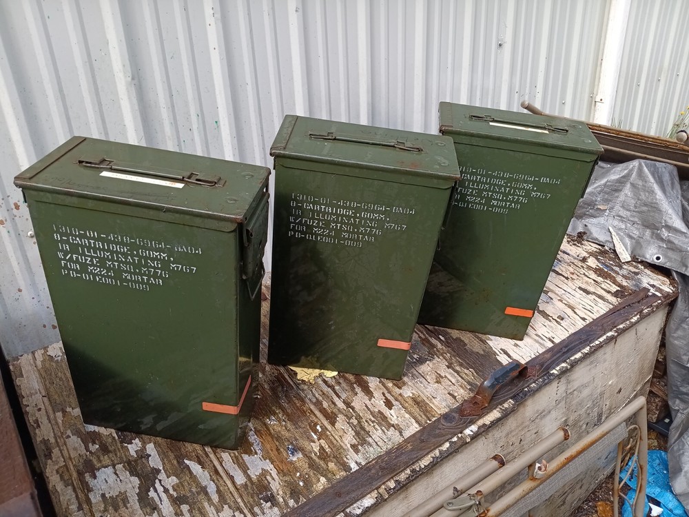original OD Green 60 MM ammo cans