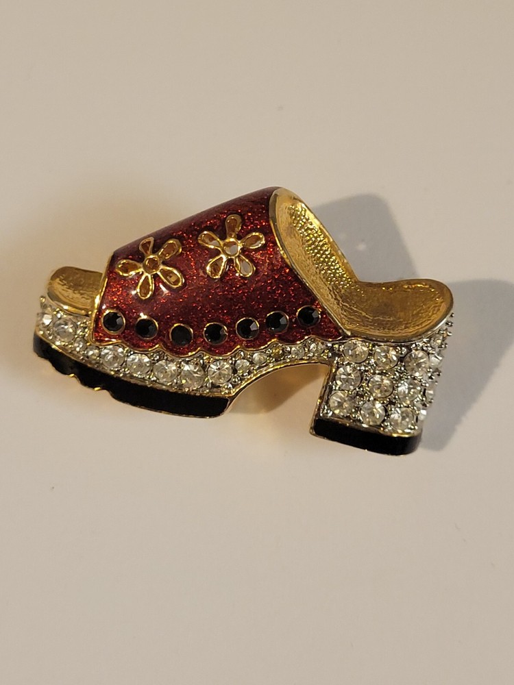 Vintage Pave Heel Pin