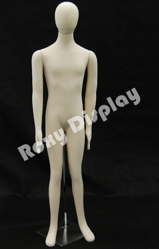 Male full body Poseable Mannequin white jersey covered body form #M01SOFTX-JF