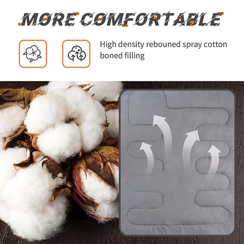 2PCS Thick Adult Cold Weather Sleeping Bag For Big & Tall Waterproof Winter Bags