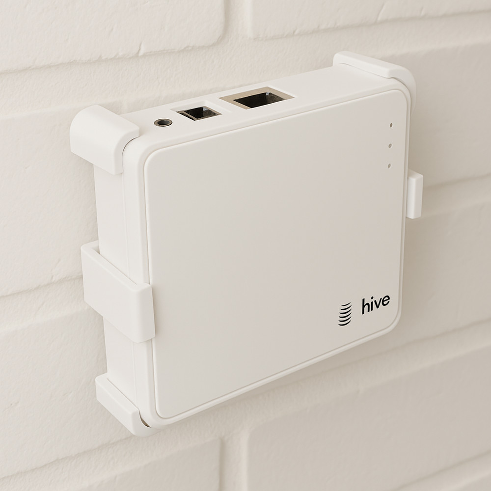 Hive Hub Wall Mount Bracket with Adjustable Alignment & Secure Grip – Hardware