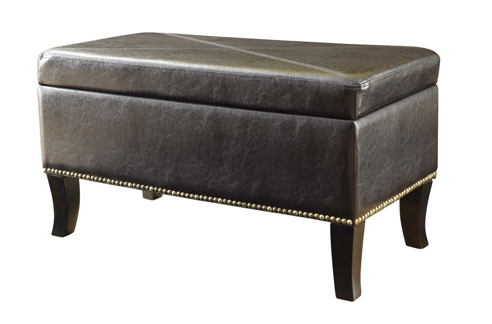 Pemberly Row Ottoman in Espresso