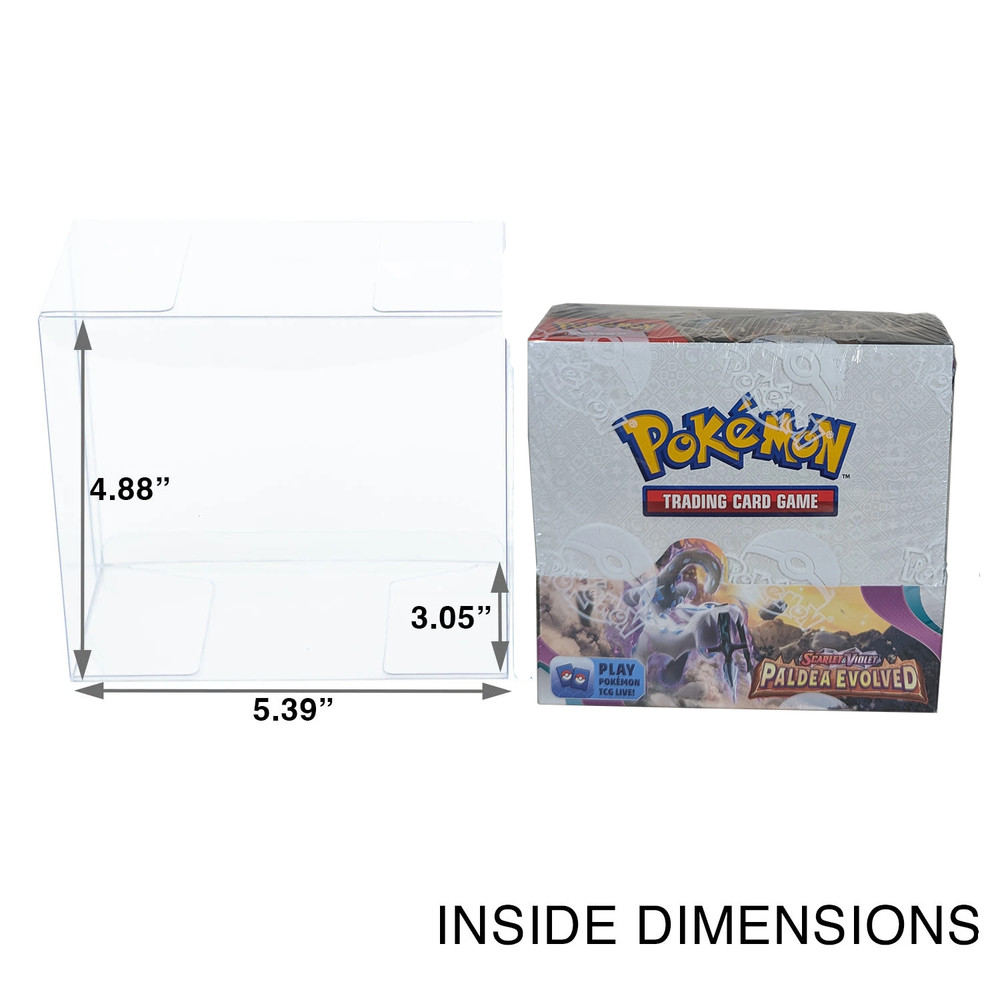 Pokemon Booster Box Protector Case – UV & Scratch-Resistant .50mm Thick
