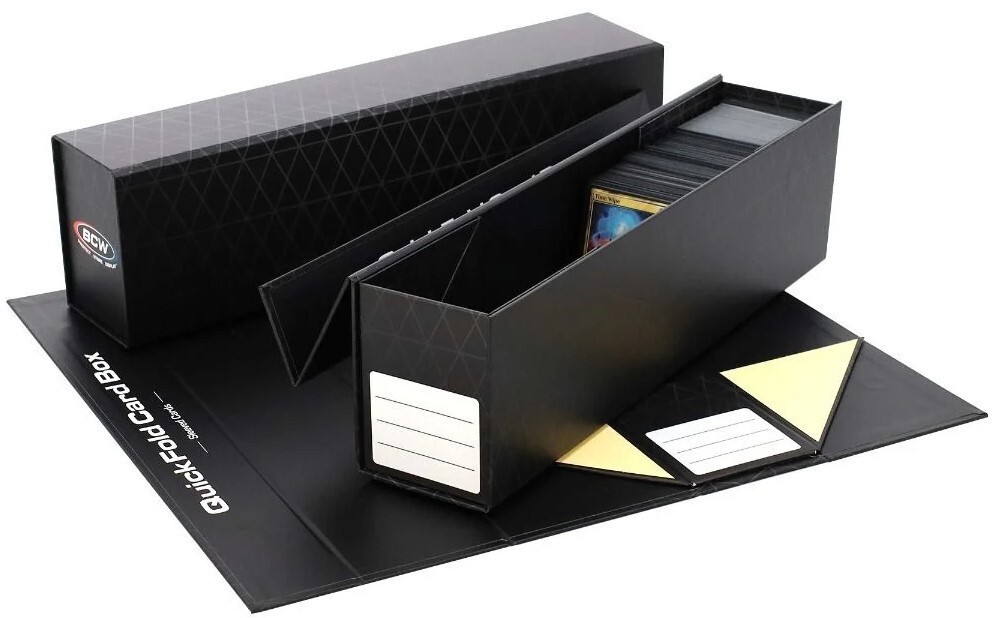 (3x) BCW Quick Fold Sleeved Storage Box-Sport / Gaming Trading Card Boxes