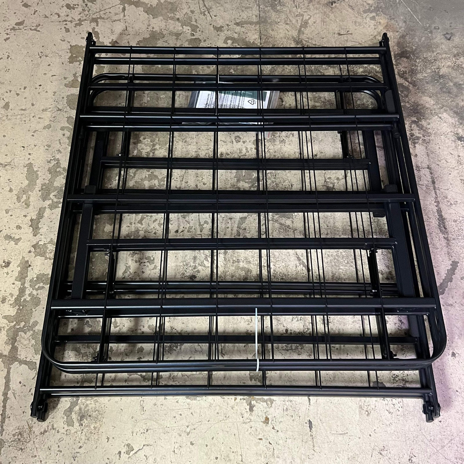 SLEEPYS Raised Metal Bed Frame 12.8" High Sz Full Black MCN30883