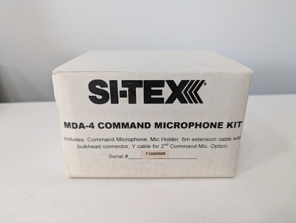 Si-Tex MDA-4 Command Microphone Kit Part No. HM380S-BB- NEW- Open Box