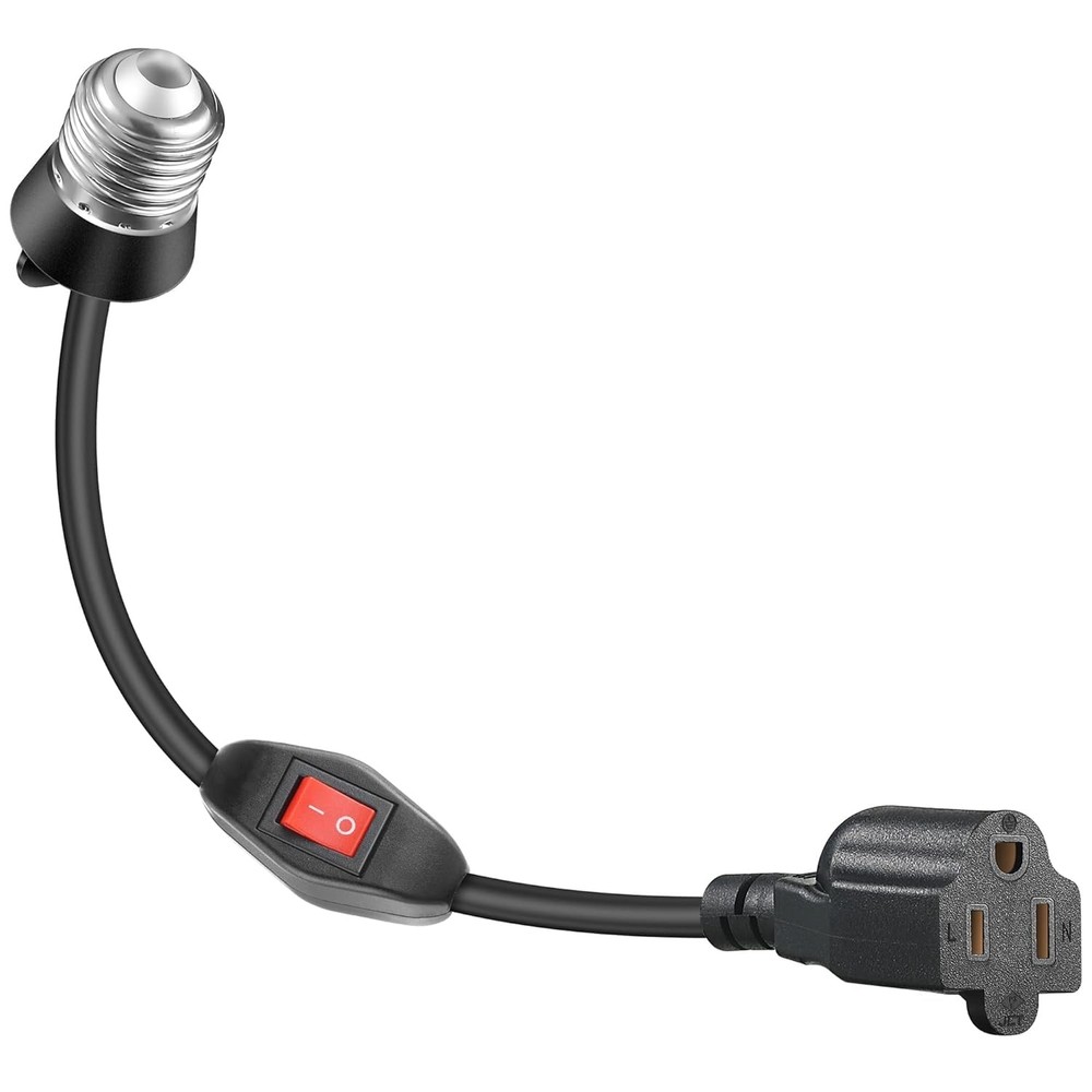 Feekoon 1 Pack 3 Prong Light Socket Outlet Adapter with On/Off Switch for...