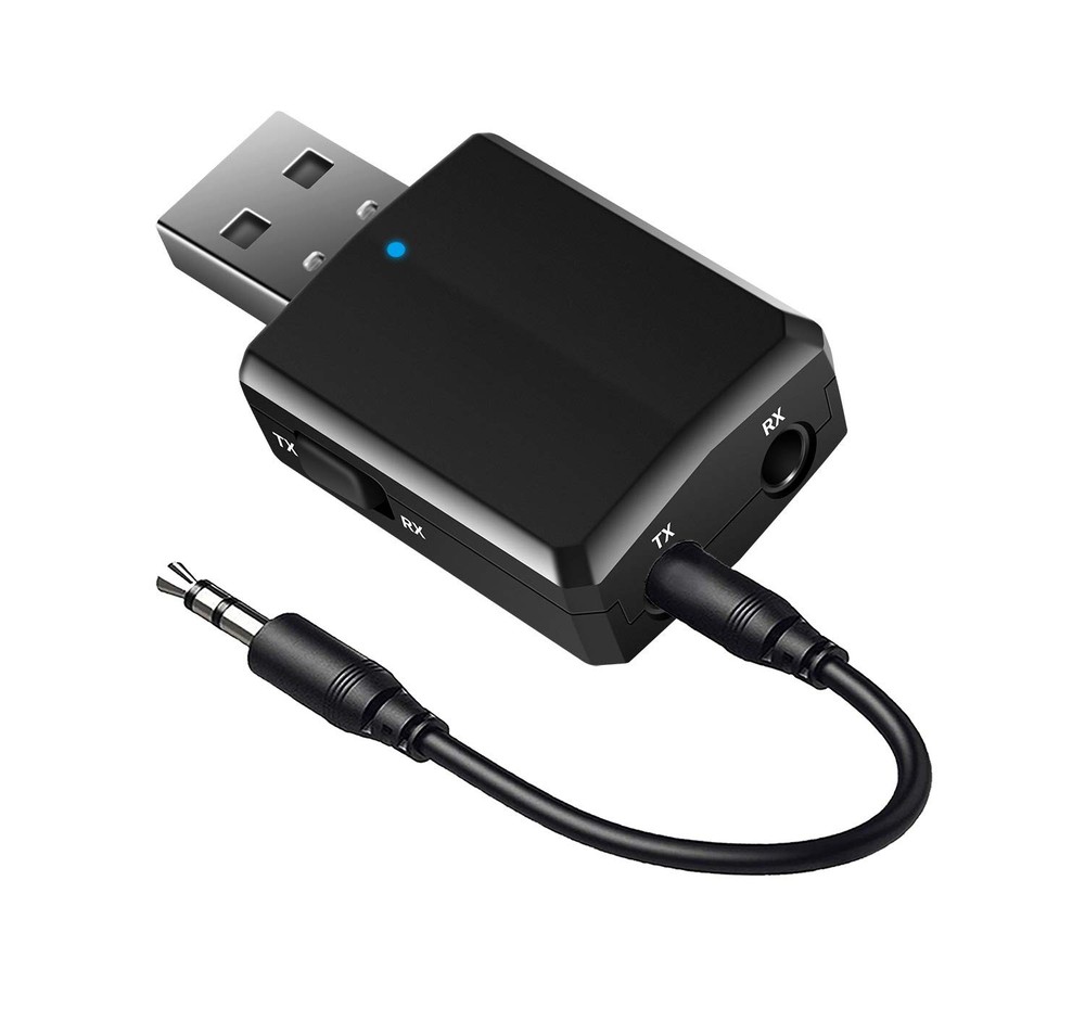 USB Bluetooth Audio Transmitter Receiver 3-in-1 Wireless Adapter HiFi 3.5mm AUX
