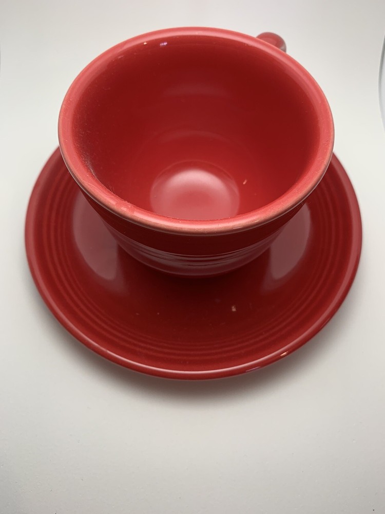 fiesta tea cup and saucer