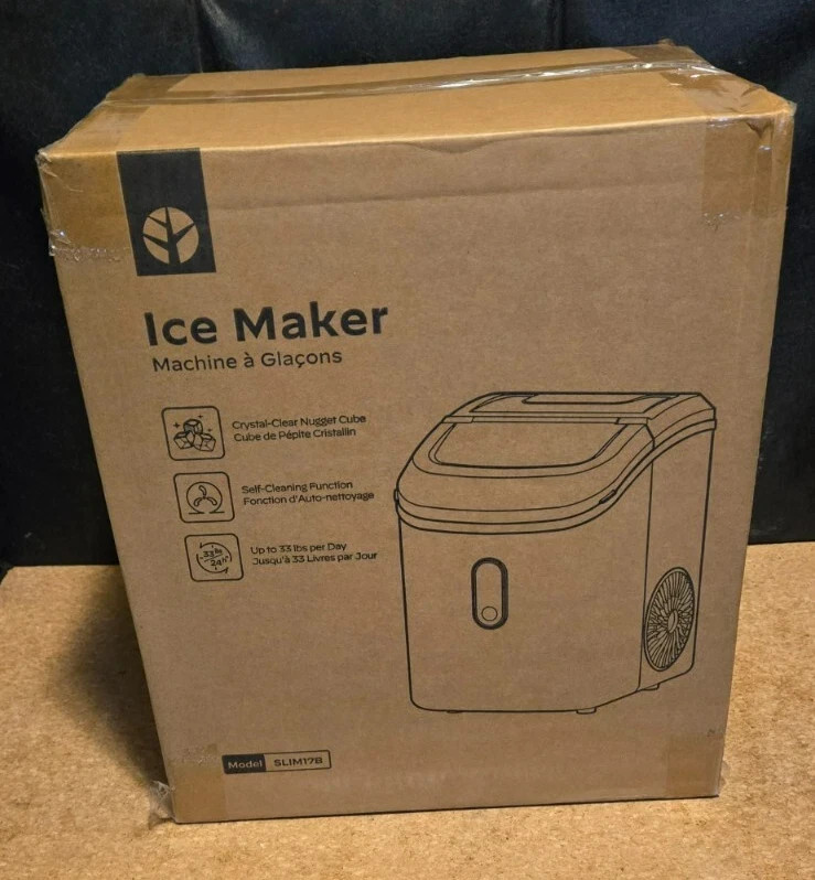 Nugget Ice Maker Countertop, Silonn Chewable Pellet Ice Machine With Function,