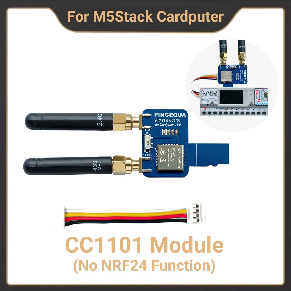 433MHz CC1101 RF Devboard for M5Stack Cardputer Supports Bruce Firmware