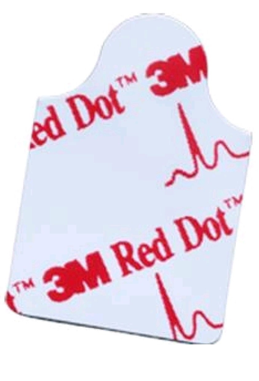 100/Pack 3M Red Dot Resting EKG Electrode, ECG Resting Tab Connector #2330