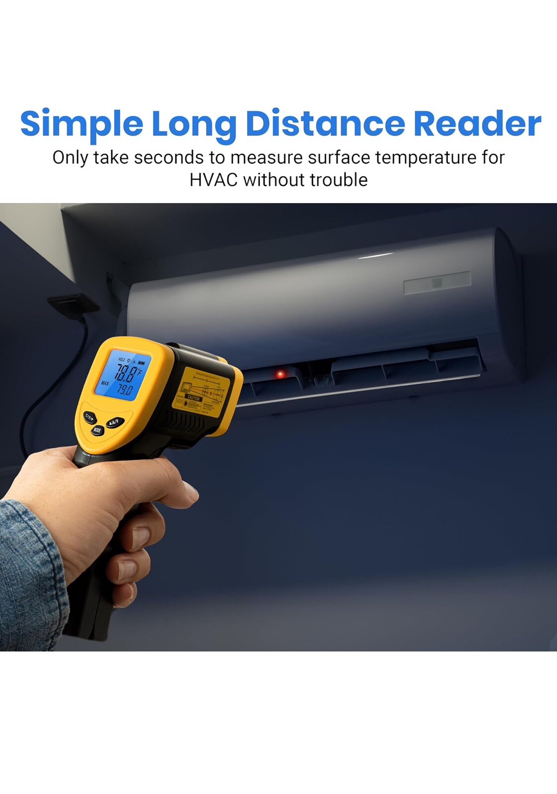 Etekcity Infrared Thermometer Laser Temperature Gun For Food BBQ Pizza Oven