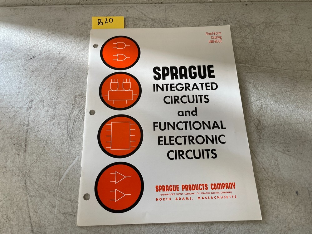 Vintage 1982 Sprague Integrated Circuits Data Book Electronics Reference