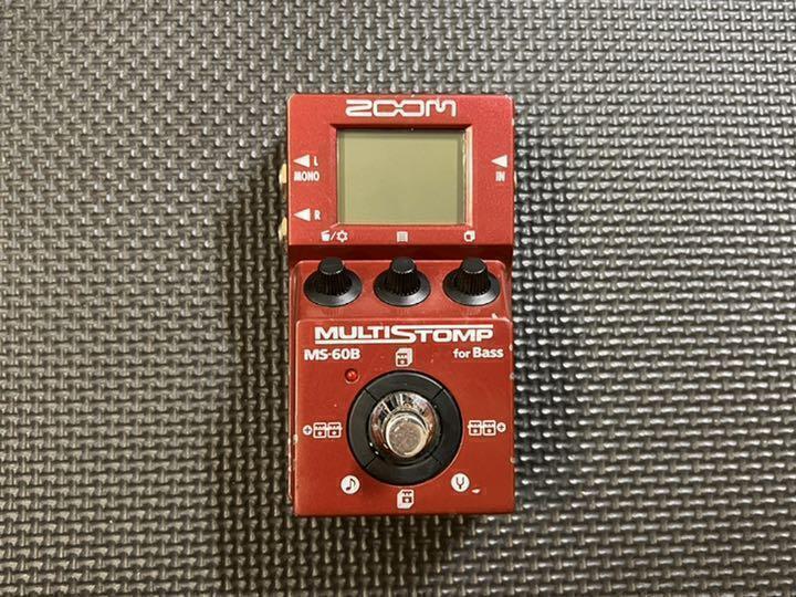 Zoom MS-60B Multi Stomp for Bass Guitar Effect Pedal 50 Patch Memory Tested Work