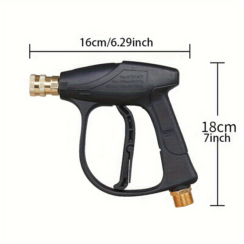 High Pressure Washer Gun with Quick Connect Nozzles