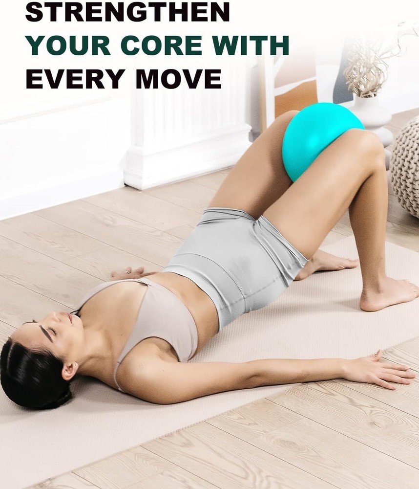 Trideer 9-Inch Pilates Ball - Core Strength & Flexibility Exercise Essential