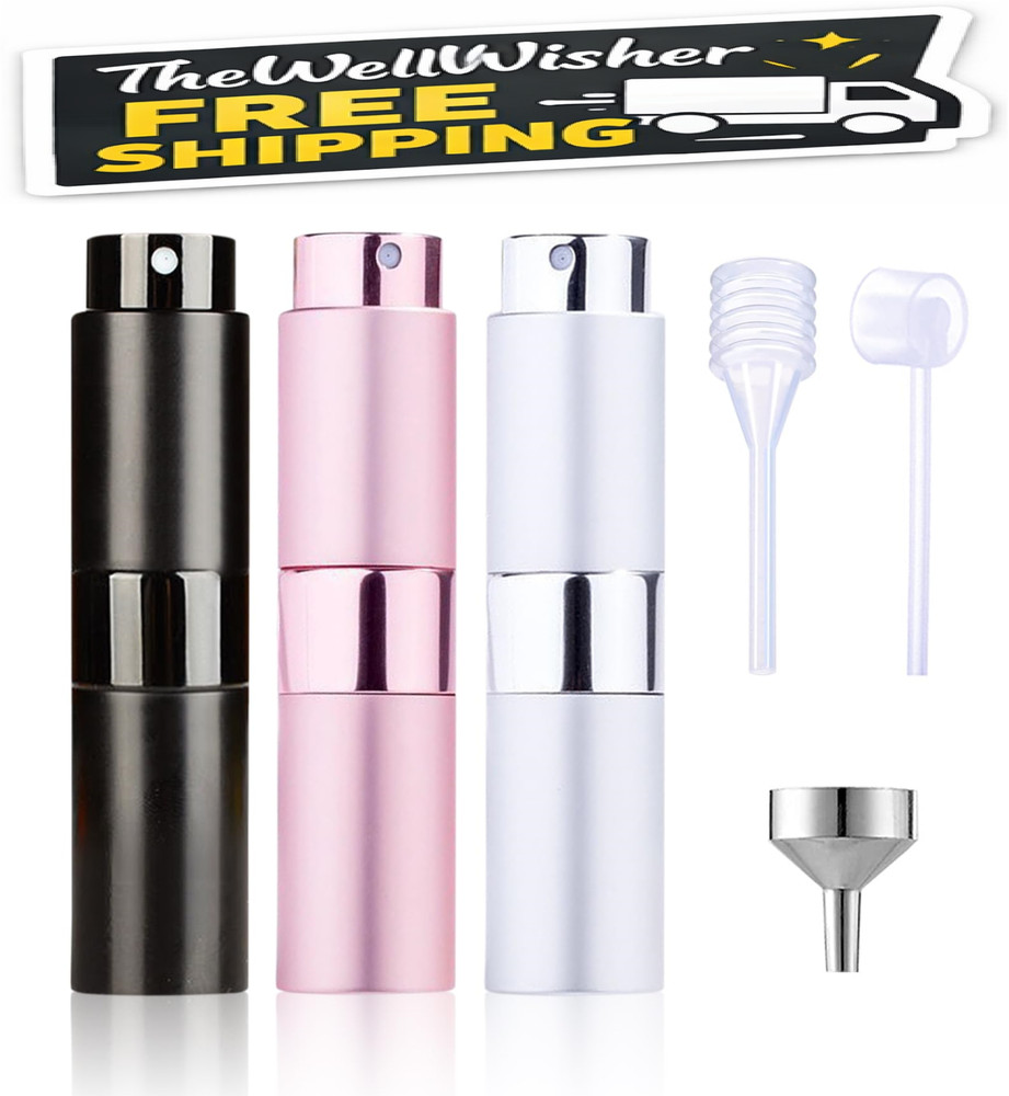 Mini Refillable Perfume Atomizer – 8ml Travel Spray Bottle for Cologne & Fragran