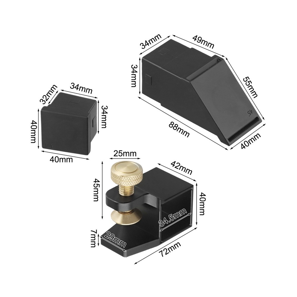 Dovetail Cutter's Companion Adjustable Angle Guide Tool for Accuracy in Work
