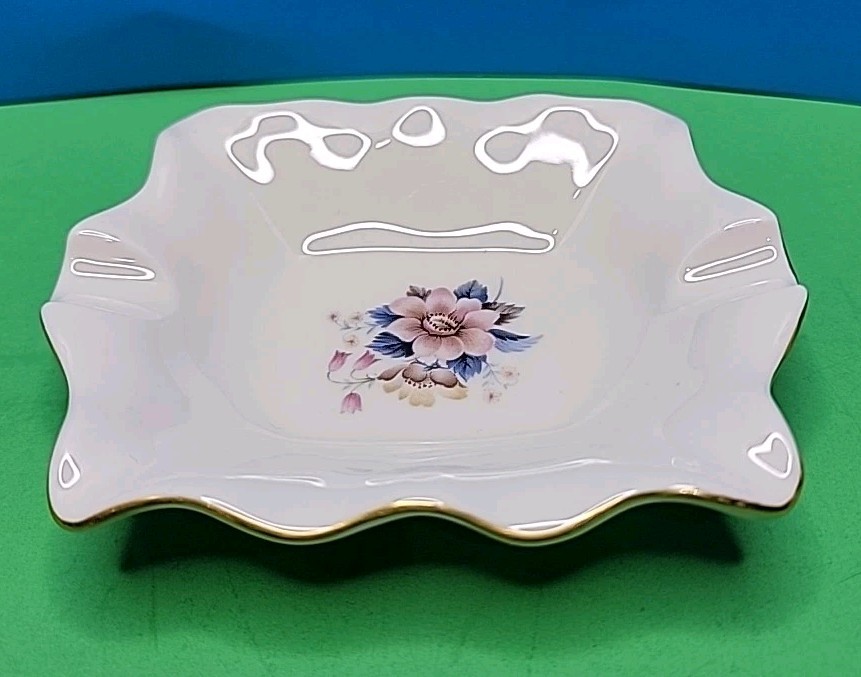 Floral Pattern Ashtray By Pickard - 5"