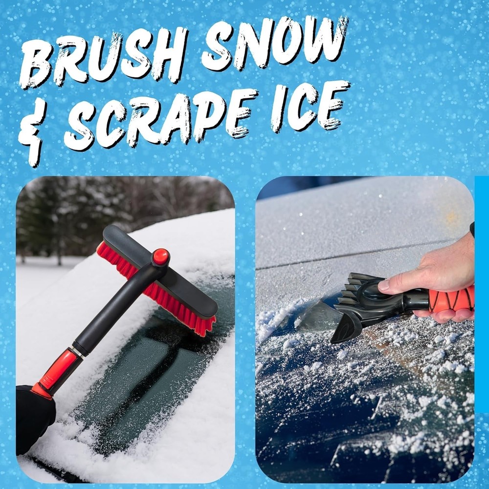 Snow-Busting Telescopic Ice Scraper: Ideal for Extreme Cold Weather Climates