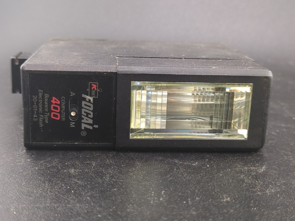 K Mart Focal Computer 400 Camera Flash Unit Vintage Accessory Untested