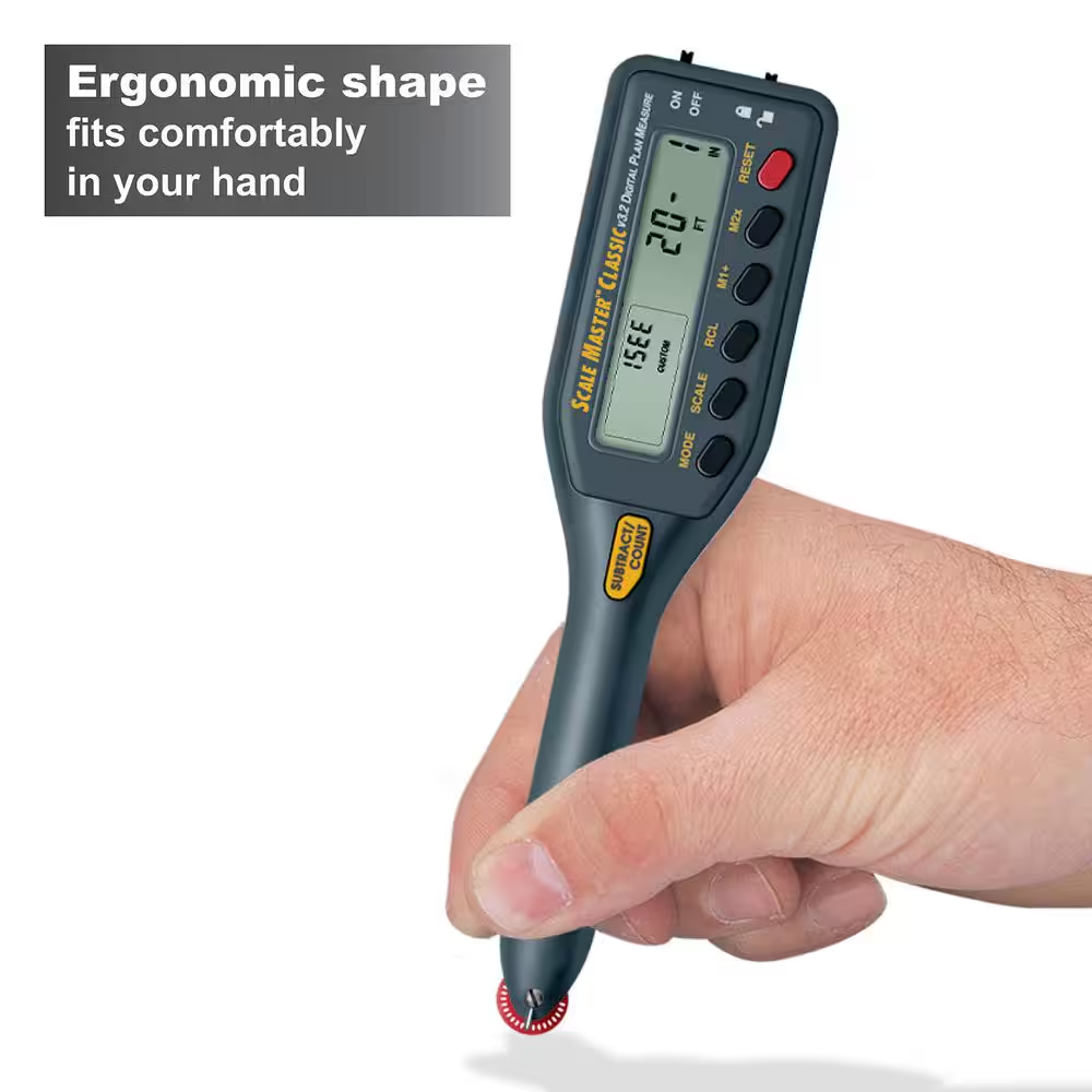 Scale Master Classic Professional Digital Plan Input with Large LCD Display