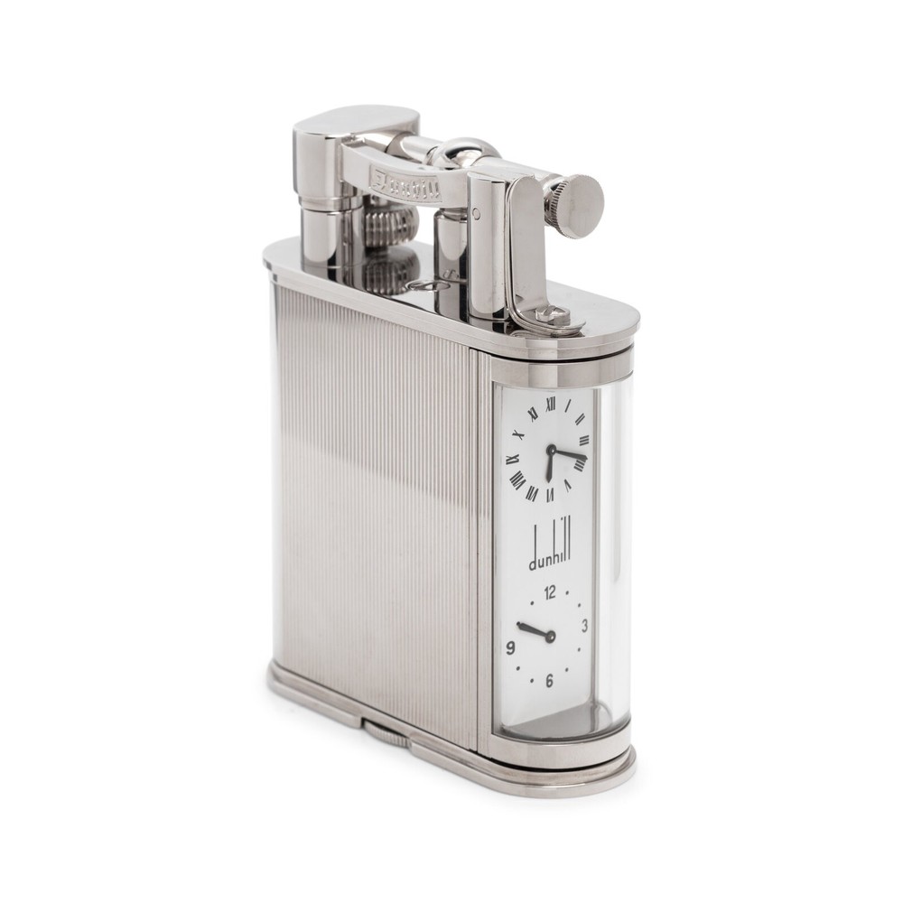 Vintage Dunhill Lighter With Clock