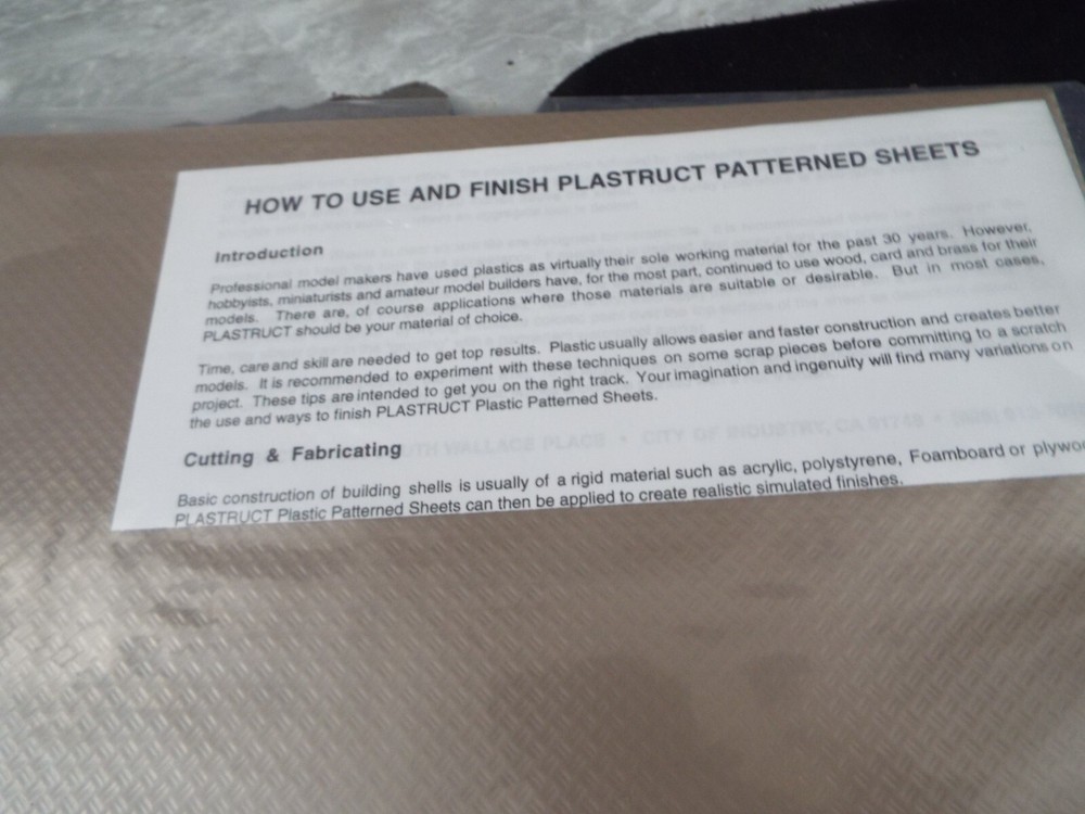 Plastruct Model Building Plastics: .040"/1.0mm Copper Mirror Sheet 2 pcs