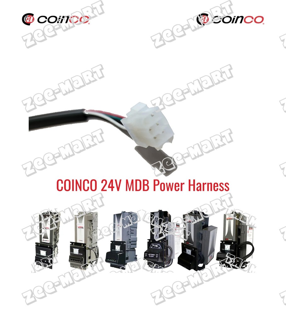 Coinco Bill Validator Power Harness Cable - 24 Volt - MDB - Adapater