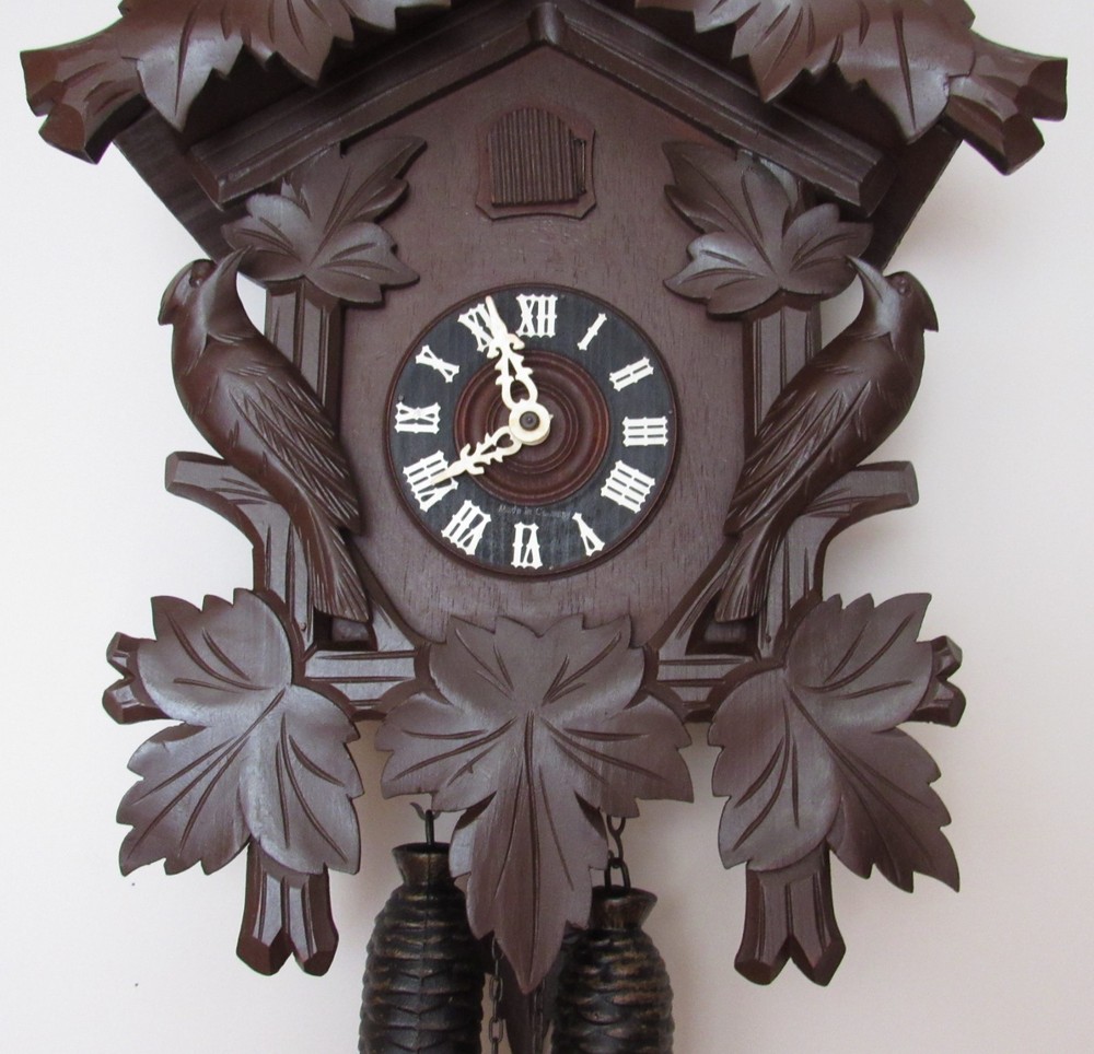 Large Black Forest Three Bird Cuckoo Clock 8-Day Weights Driven