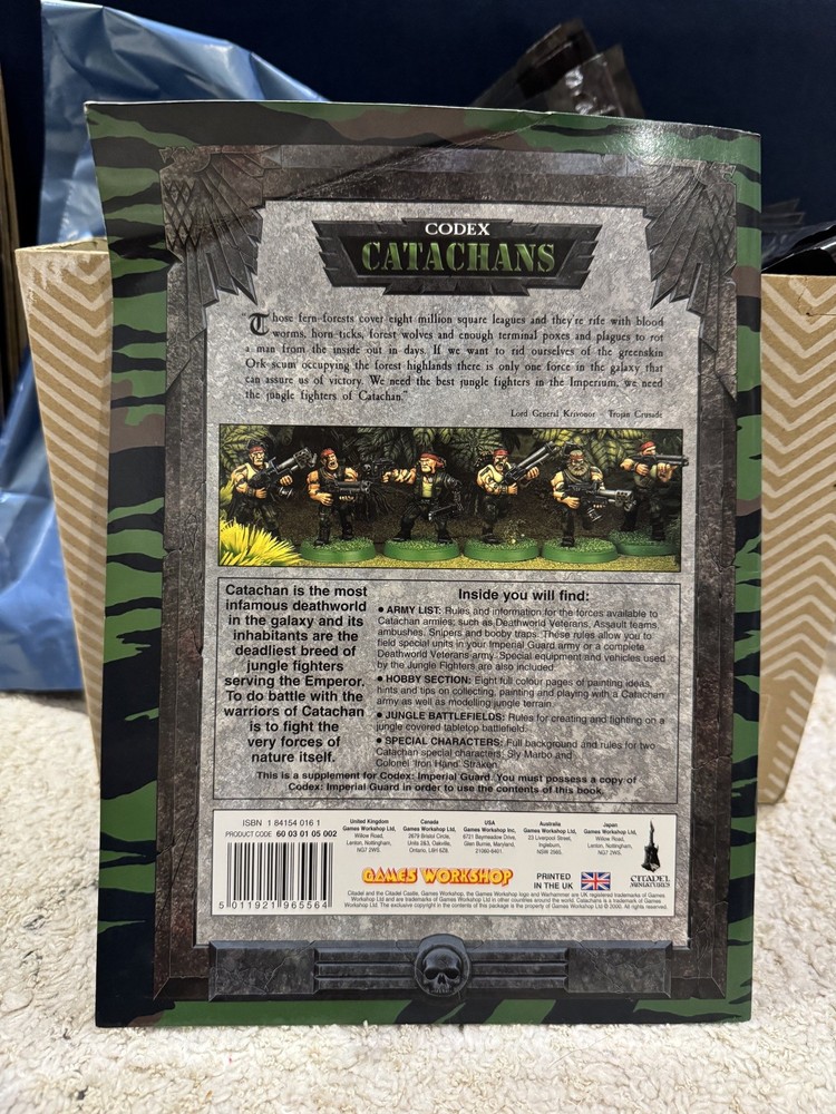 CATACHANS CODEX PAPERBACK SUPPLEMENT WARHAMMER 40K 40,00 GAMES WORKSHOP 2000