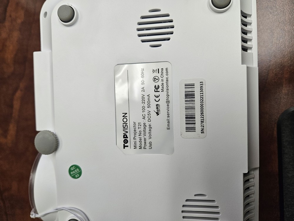 LED Projector, Topvision, Portable, Gently Used